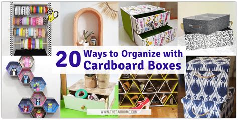 20 Creative Ways To Organize With Cardboard Boxes