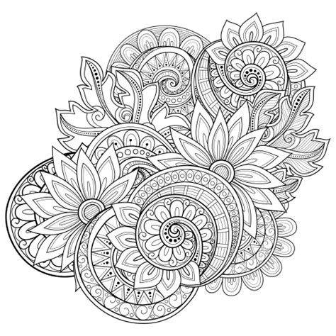 Flowers Advanced Coloring Pages 17