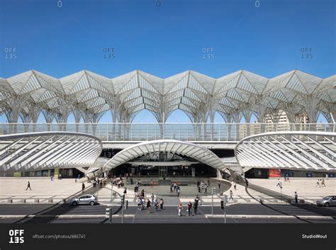 Lisbon, Portugal - August 4, 2017: Lisbon Orient railway station stock