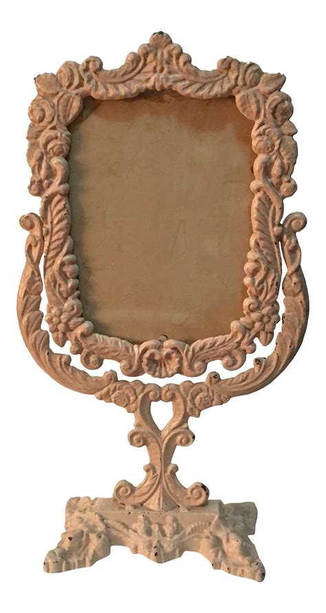 Vintage Cast Iron Tabletop Picture Frame | Tabletop ...