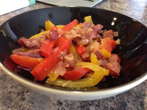 We Used The Sausage Pepper Skillet Recipe From Taste Of Home But We