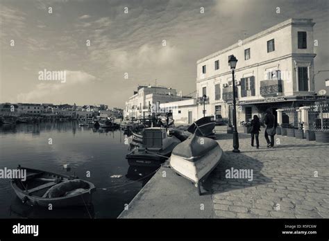 Tunisia Northern Tunisia Bizerte Old Port Stock Photo Alamy