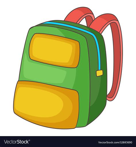 Check out 1000+ results from across the web Backpack icon cartoon style Royalty Free Vector Image