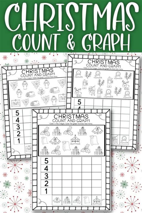 Christmas Graph Count And Color Worksheets 3 Free Printables In 2022