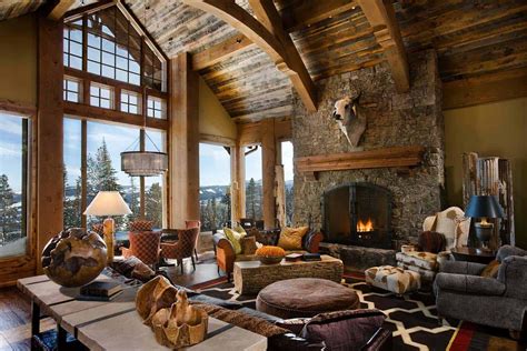Enchanting Modern Rustic Dwelling In The Rugged Mountains Of Big Sky