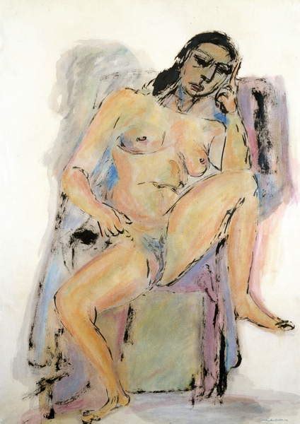Sitzender Akt Nach Links Seated Nude Turned To The Left By Gustav Klimt My XXX Hot Girl
