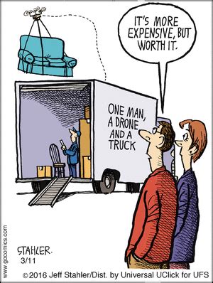 Moderately Confused By Jeff Stahler For March Gocomics Technology Humor Moving