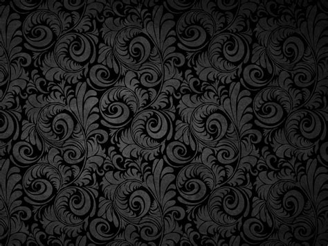 Download Black Floral Patterns Background Wallpaper For Powerpoint By