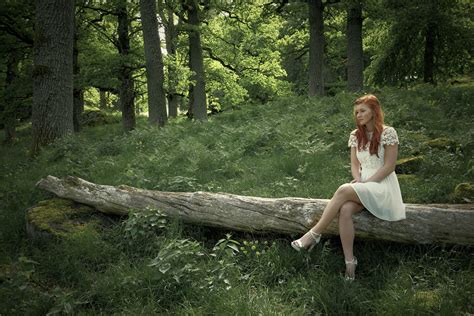 Wallpaper Forest Women Outdoors Model Nature Sitting Jungle