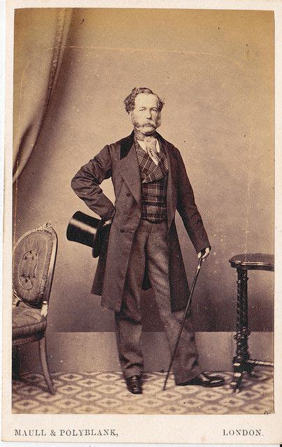 Cdv Of An Aristocratic British Man Victorian Mens Fashion Victorian