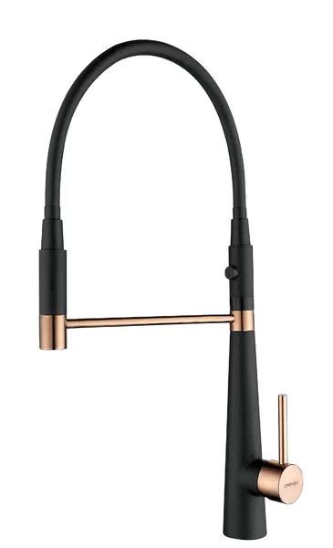 This contemporary 304 stainless steel and brass golden surface kitchen faucet has a modern look and great flexibility. New Spec Jasmine Pull Down Single Handle Kitchen Faucet ...