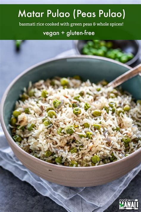 Rice with egg, peas and grated raw vegetables. Basmati Rice cooked with green peas and whole spices, this ...