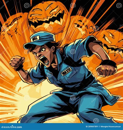 Prescribing Smiles: Join the Halloween Healthcare Heroes Stock Vector