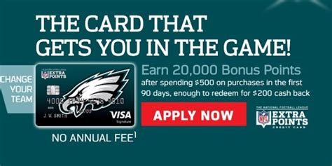 Worst credit card company i've ever dealt with and so i cancel the card and will never get another card from them again. NFL Extra Points Credit Card 20,000 Bonus Points