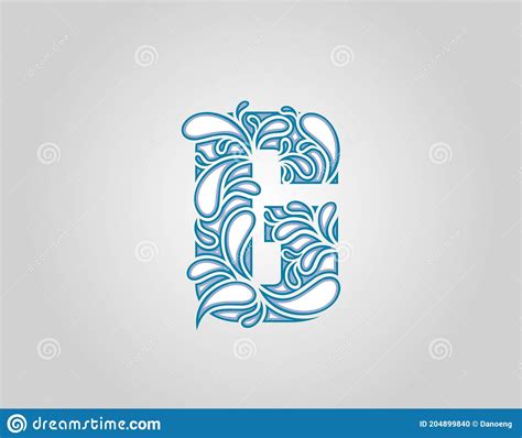 Salpicadura De Agua Inicial G Letra Logo Icono Gotas De Agua Y