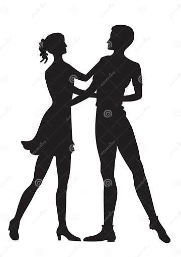 Dancing Couple Stock Vector Illustration Of Movement 30604616