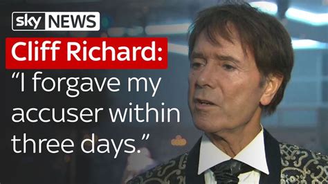 Sir Cliff Richard I Forgave My Accuser Scoop News Sky News