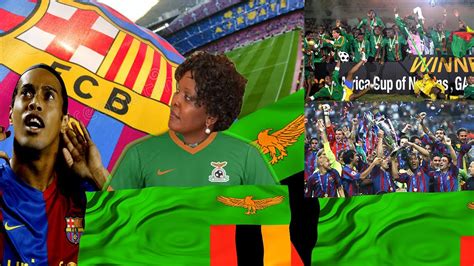 Barcelona Legends Vs Zambia💃😃today Live In Zambia Youtube