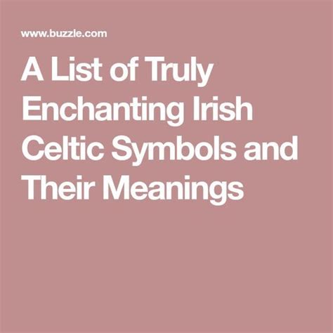 A List Of Truly Enchanting Irish Celtic Symbols And Their Meanings
