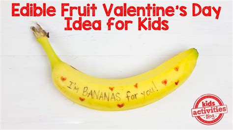 Im Bananas For You Edible Fruit Valentines Day Idea Youtube