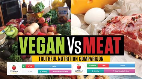 vegans vs meat eaters which is more healthy diet and nutrition comparison youtube
