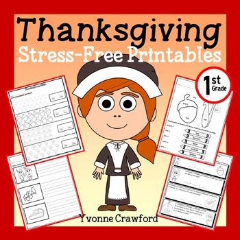 Thanksgiving NO PREP Printables - First Grade Common Core ...