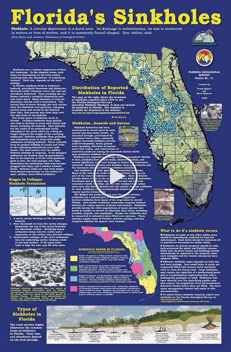 Florida Sinkhole Map | Florida Sinkhole Map | Map of florida, Florida travel, Moving to florida