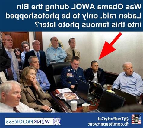 Obama Bin Laden Photo Situation Room Fake