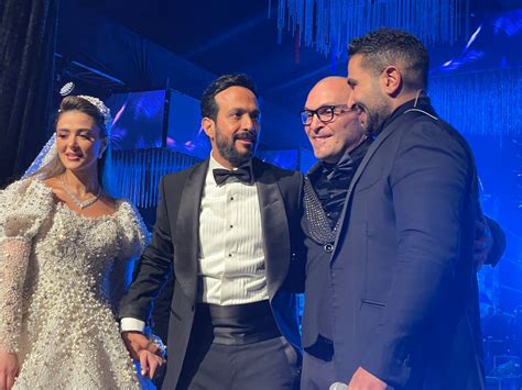 عمرو دياب وتامر حسني يشعلان حفل زفاف أحمد عصام بأغنية يا أنا يا لاء فيديو