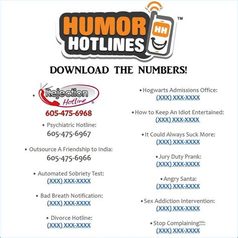 humor hotlines instant download 10 humor hotline numbers happy quotes funny funny