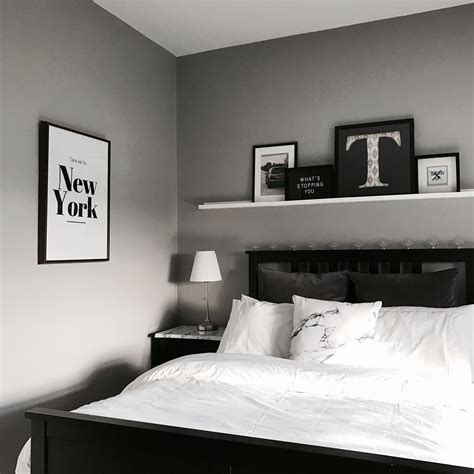 White Grey And Black Ikea Bedroom Using Hemnes White Bedroom Decor White Master Bedroom