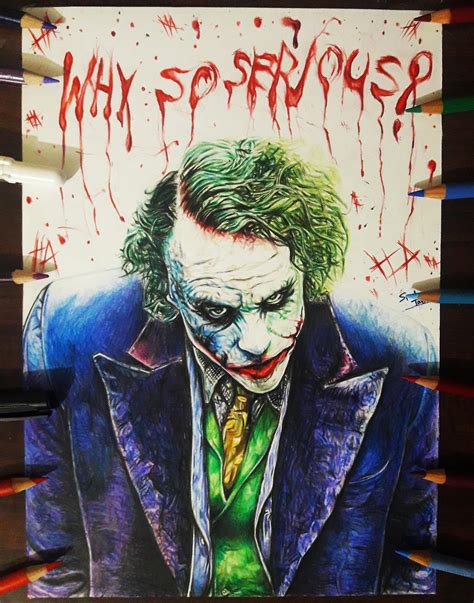 See more ideas about heath ledger joker, joker, heath ledger. FAN-MADE: The Joker (heath ledger) Drawing : DC_Cinematic
