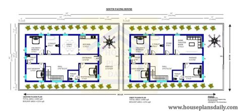 South Facing House Plan Per Vastu Duplex House Design House Plan