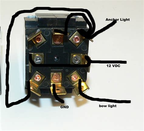 With no relay, wire the switch as follows: Carling Rocker switches