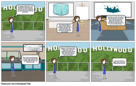 States Of Matter Comic Strip Storyboard By 98aaf004