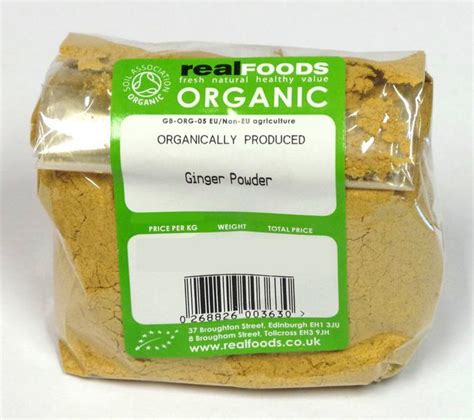 Organic Ginger Ground From Real Foods Buy Bulk Wholesale Online