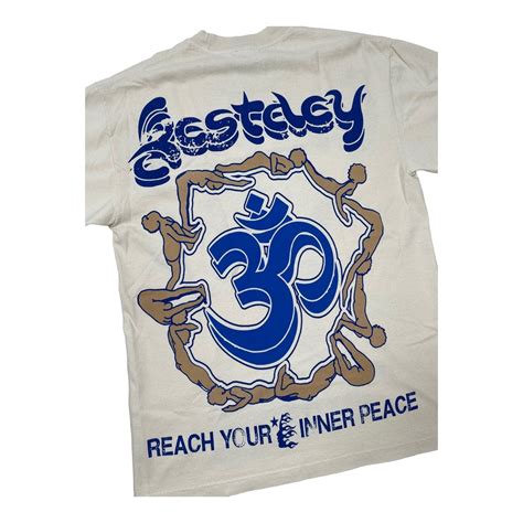 Hellstar Studios Yoga Short Sleeve Tee Shirt Cream Pre Owned Origins Nyc