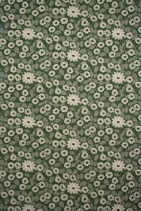 Small Pattern Wallpaper Original Vintage Floral Wallpaper With White