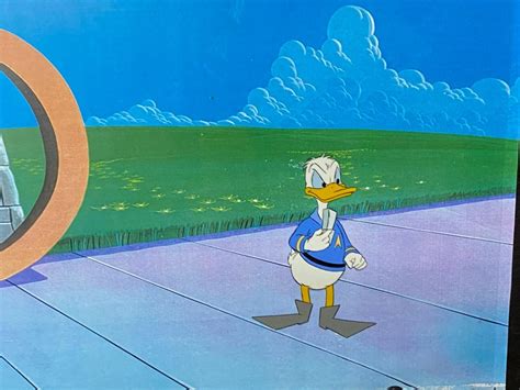 Walt Disney C 1970s 1 Original Animation Cel Of Donald Duck As
