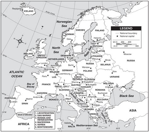 Map Of Europe With Capitals Mapsofnet