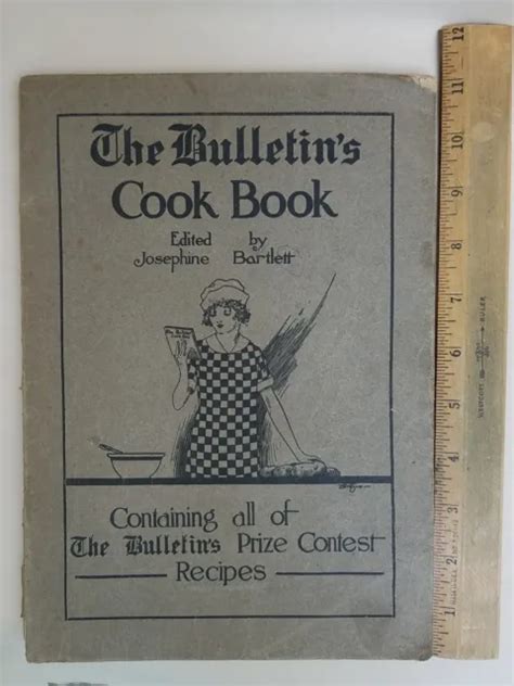 Antique Orig 1916 Josephine Bartlett The Bulletins Cook Book Contest Recipes 6500 Picclick