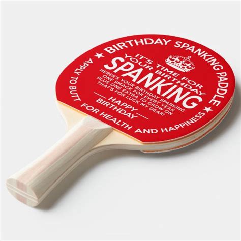 official birthday spanking paddle uk