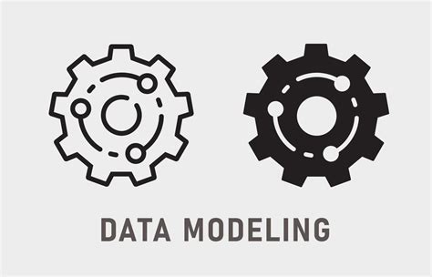 Data Modeling Icon On White Background Vector Illustration 14169947