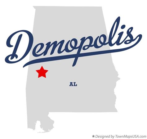 Map Of Demopolis Al Alabama