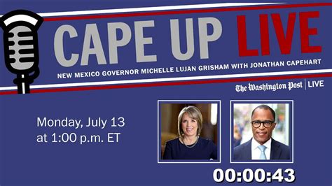 Cape Up Live With New Mexico Gov Michelle Lujan Grisham New Mexico