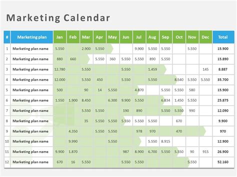 Marketing Calendar 06 Powerpoint Template Slideuplift