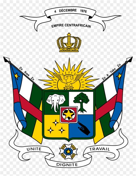 Coat Of Arms Of Central African Republic Hd Png Download 1200x1500