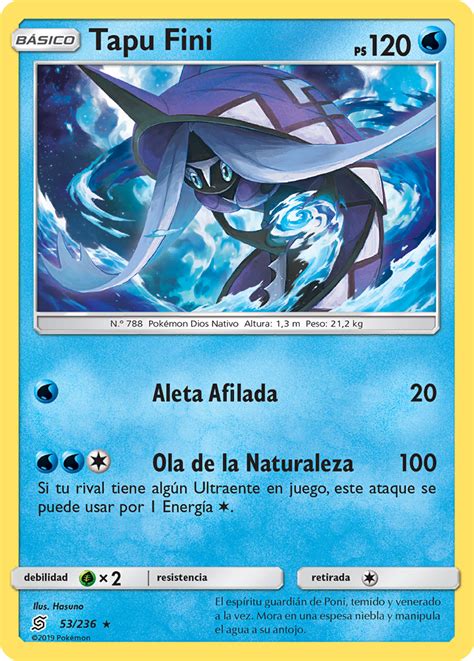 Tapu fini is a character from pokémon. Tapu Fini (Mentes Unidas TCG) - WikiDex, la enciclopedia ...