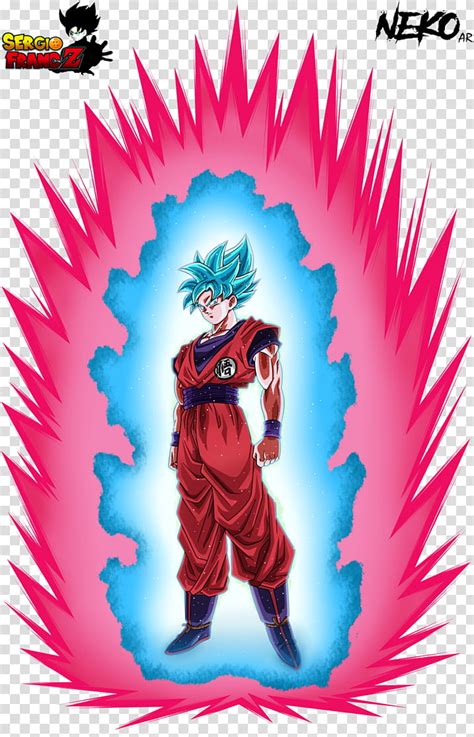 Goku Ssj Blue Costume Z Kaioken Transparent Background Png Clipart