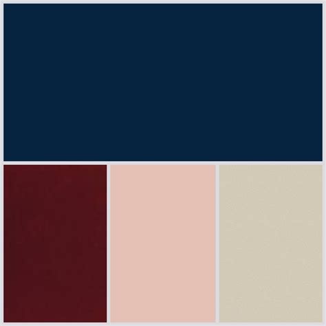 Navy Wedding Palette Champagne Burgundy Blush Wedding Palette Maroon